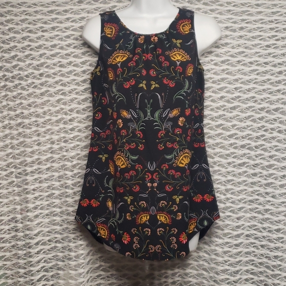 CAbi Tops - Floral Print Flowy Tank Top